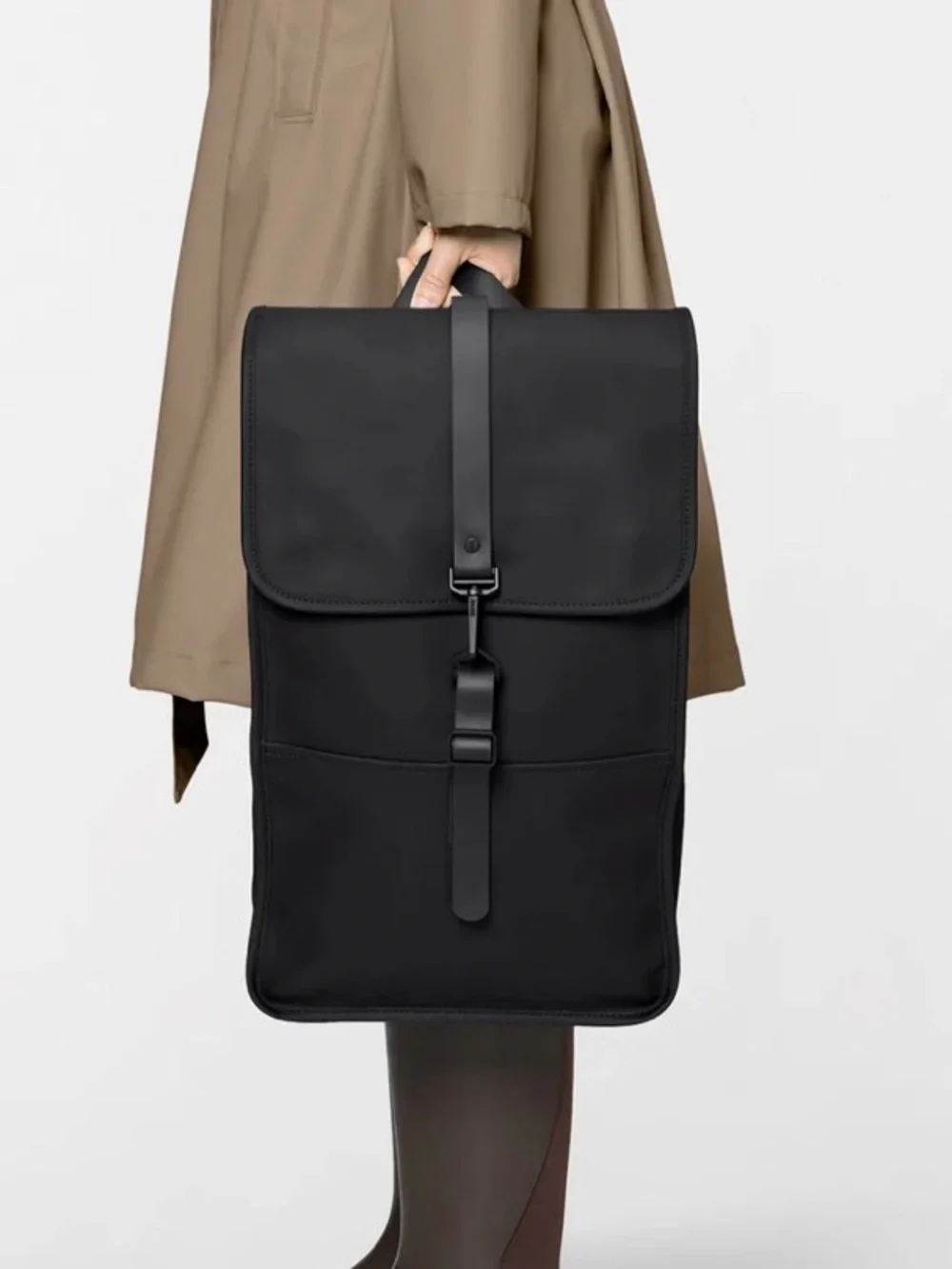 NEW Rains Waterproof Backpack Black